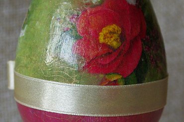 jajo zdobione techniką decoupage #decoupage #jajo #technika #wielkanocne #zdobione