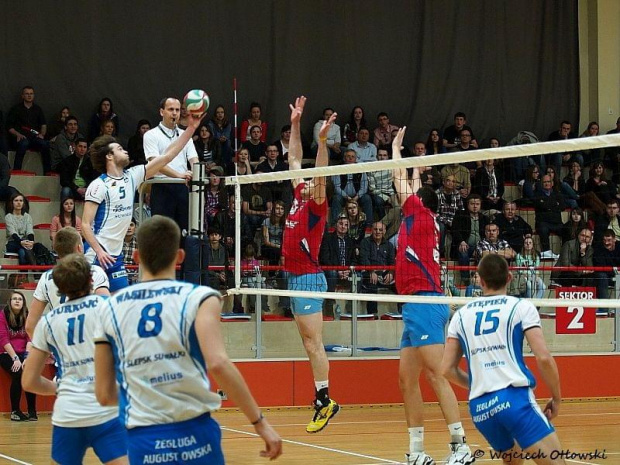 Dwa mecze Play-Out, Ślepsk Suwałki – Wanda Kraków, 17-18 marca 2012 #Ślepsk #Suwałki #WandaKraków #siatkówka