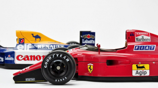 Ferrari 641/2 1990 & Williams Renault FW14B 1992 - Nigel Mansell cars - 1:18 Exoto