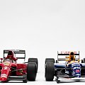 Ferrari 641/2 1990 & Williams Renault FW14B 1992 - Nigel Mansell cars - 1:18 Exoto