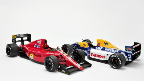 Ferrari 641/2 1990 & Williams Renault FW14B 1992 - Nigel Mansell cars - 1:18 Exoto