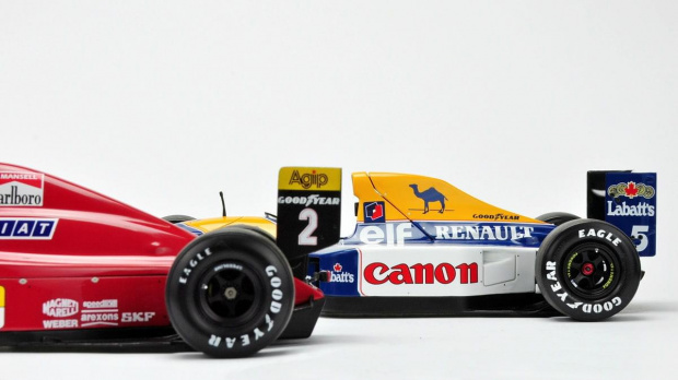 Ferrari 641/2 1990 & Williams Renault FW14B 1992 - Nigel Mansell cars - 1:18 Exoto