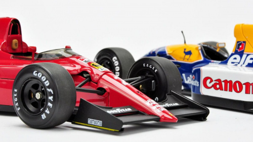 Ferrari 641/2 1990 & Williams Renault FW14B 1992 - Nigel Mansell cars - 1:18 Exoto