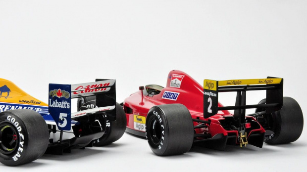 Ferrari 641/2 1990 & Williams Renault FW14B 1992 - Nigel Mansell cars - 1:18 Exoto