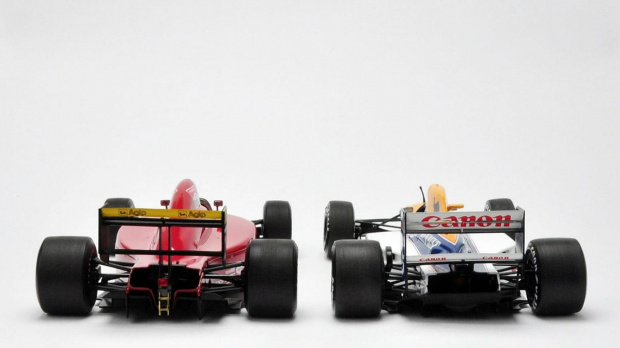 Ferrari 641/2 1990 & Williams Renault FW14B 1992 - Nigel Mansell cars - 1:18 Exoto