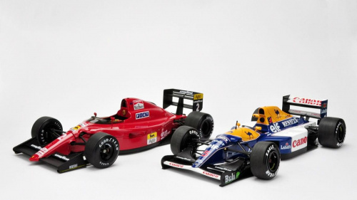 Ferrari 641/2 1990 & Williams Renault FW14B 1992 - Nigel Mansell cars - 1:18 Exoto