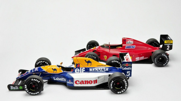 Ferrari 641/2 1990 & Williams Renault FW14B 1992 - Nigel Mansell cars - 1:18 Exoto