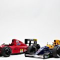 Ferrari 641/2 1990 & Williams Renault FW14B 1992 - Nigel Mansell cars - 1:18 Exoto