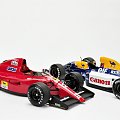 Ferrari 641/2 1990 & Williams Renault FW14B 1992 - Nigel Mansell cars - 1:18 Exoto