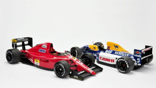 Ferrari 641/2 1990 & Williams Renault FW14B 1992 - Nigel Mansell cars - 1:18 Exoto