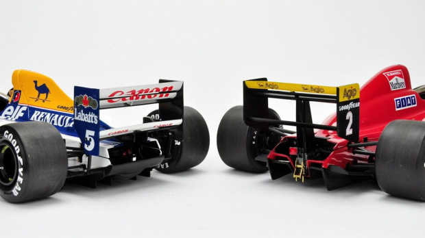 Ferrari 641/2 1990 & Williams Renault FW14B 1992 - Nigel Mansell cars - 1:18 Exoto