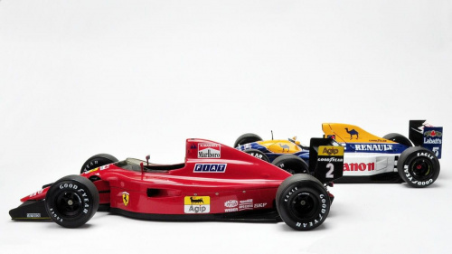 Ferrari 641/2 1990 & Williams Renault FW14B 1992 - Nigel Mansell cars - 1:18 Exoto