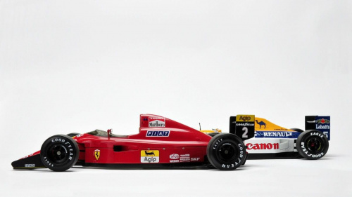 Ferrari 641/2 1990 & Williams Renault FW14B 1992 - Nigel Mansell cars - 1:18 Exoto