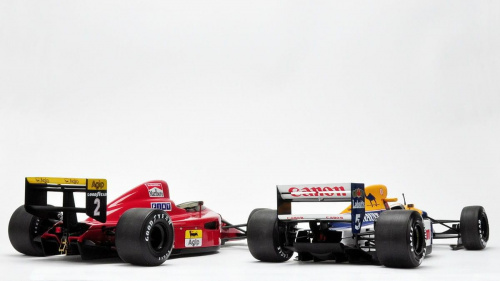 Ferrari 641/2 1990 & Williams Renault FW14B 1992 - Nigel Mansell cars - 1:18 Exoto