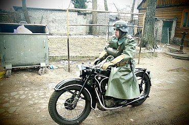 Gra Historyczna: Miejska Konspiracja; Suwałki, 01.04.2012 #Motocykl #BMW #Wehrmacht #Suwałki