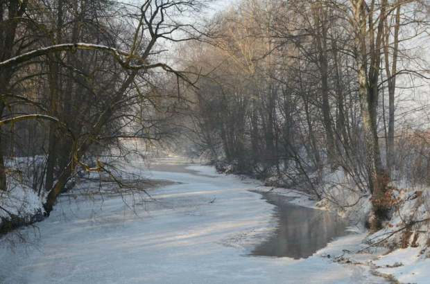 zamarznięta rzeczka