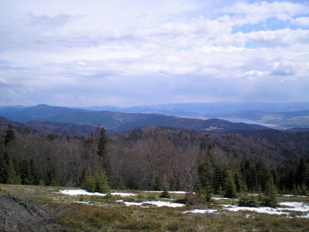 Pasmo Lubania, Pieniny i Jezioro Czorsztyńskie z polany Zielenica #góry #beskidy #gorce #turbacz