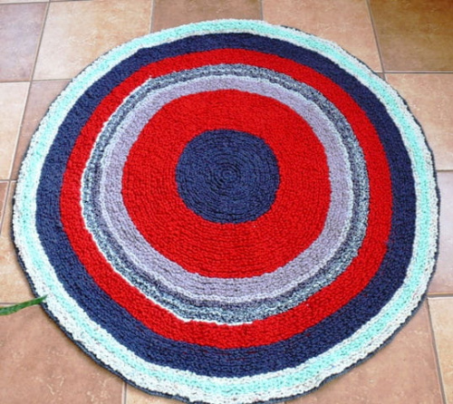 włóczkowy dywanik #dywanik #szydełko