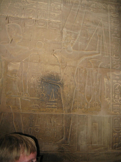 Świątynia luksorska - zboczeńcy ;) #Egipt #Luksor
