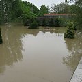 Godz. 14:24, ogródek przed domem #Powódź2010 #Wisła