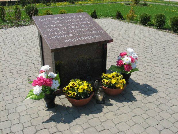 Lugar de aterrizaje del helicóptero del Papa Juan Pablo II #PapieżWSandomierzu #Sandomierz1999