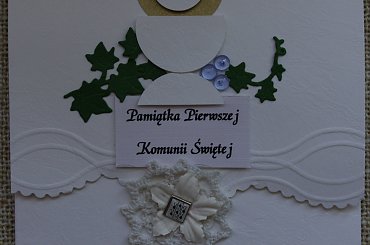 #KartkaRęcznieRobiona #NaKomunię #ZOkazjiPierwszejKomunii #quilling #komunia #komunikna #HandMade