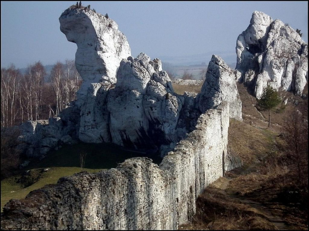 Zamek Ogrodzieniec....skały i mury...
