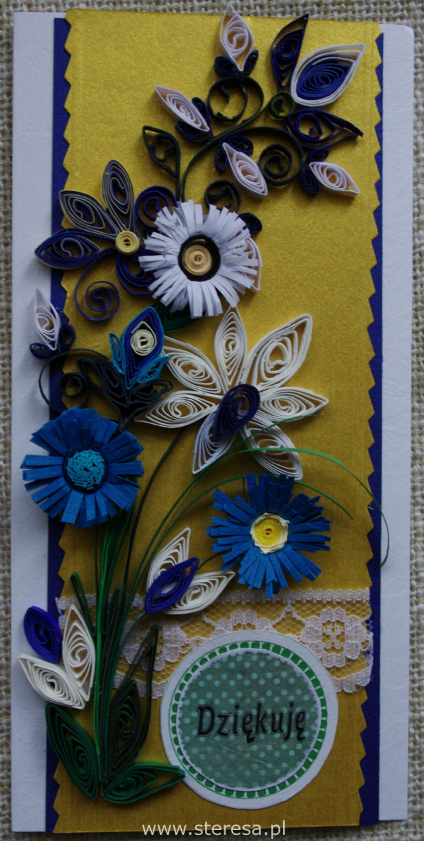 #KartkiRęcznieRobione #MotywKaszubski #podziekowanie #quilling