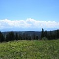 Tatry z polany Gorc Troszacki #góry #beskidy #gorce #kudłoń