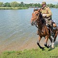 XII Piknik kawaleryjski w Suwałkach, Próba dzielności konia, Zalew Arkadia, 23 czerwca 2012 #kawaleria #konie #PiknikKawaleryjski #Suwałki