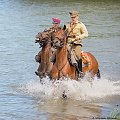 XII Piknik kawaleryjski w Suwałkach, Próba dzielności konia, Zalew Arkadia, 23 czerwca 2012 #kawaleria #konie #PiknikKawaleryjski #Suwałki