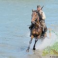 XII Piknik kawaleryjski w Suwałkach, Próba dzielności konia, Zalew Arkadia, 23 czerwca 2012 #kawaleria #konie #PiknikKawaleryjski #Suwałki