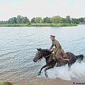 XII Piknik kawaleryjski w Suwałkach, Próba dzielności konia, Zalew Arkadia, 23 czerwca 2012 #kawaleria #konie #PiknikKawaleryjski #Suwałki