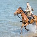 XII Piknik kawaleryjski w Suwałkach, Próba dzielności konia, Zalew Arkadia, 23 czerwca 2012 #kawaleria #konie #PiknikKawaleryjski #Suwałki