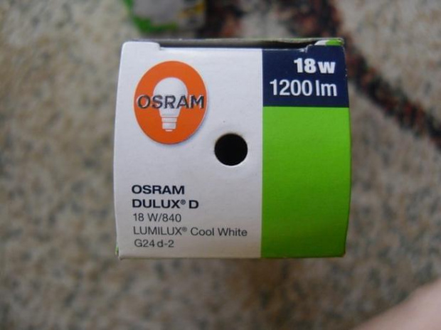 OSRAM DULUX D/E 18W 840