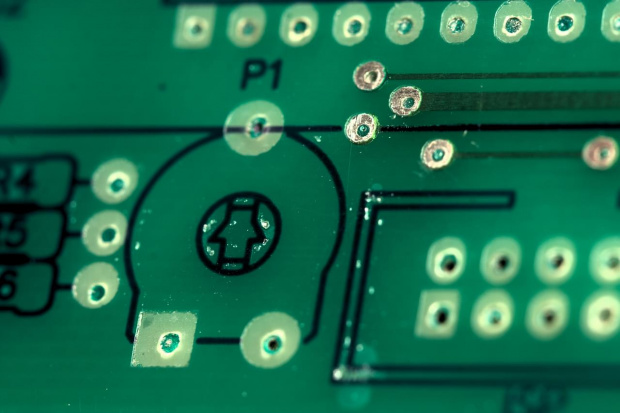 Płytka dwustronna - sterownik uP - soldermaska DryFilm #SoldermaskaDryFilm