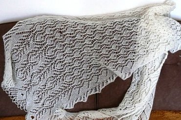 szal w pawie piórka #szal #ażur #PawiePiorka #dziewiarstwo