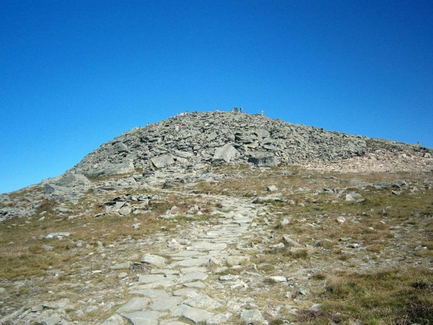 Wierzchołek Diablaka od zachodu, z Lodowej Przełęczy #góry #beskidy #BeskidŻywiecki #BabiaGóra
