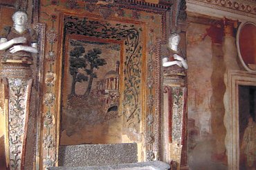 Wnętrze pałacu w ogrodach Villa d'Este #Rzym #Tivoli