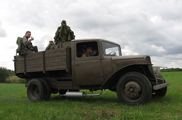 Prezentacja uczestników rekonstrukcji - żołnierze niemieccy #TomaszówLubelski #rekonstrukcja