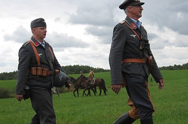 Prezentacja uczestników rekonstrukcji - żołnierze niemieccy #TomaszówLubelski #rekonstrukcja