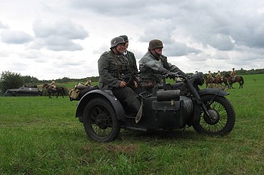 Prezentacja uczestników rekonstrukcji - żołnierze niemieccy #TomaszówLubelski #rekonstrukcja