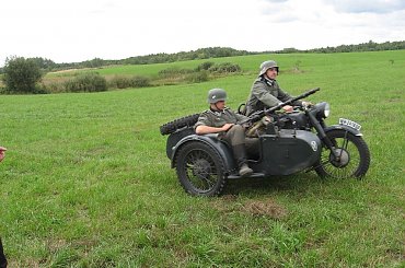 Prezentacja uczestników rekonstrukcji - żołnierze niemieccy #TomaszówLubelski #rekonstrukcja