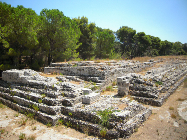 Syrakuzy, Park archeologiczny Neapolis , Ołtarz Hierona II #Sycylia #Syrakuzy