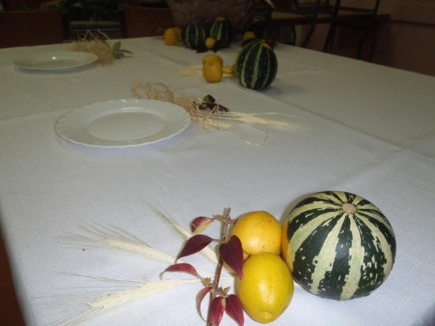 Jesienne dekoracje w wykonane przez słuchaczy Studium kształcącego w zawodzie florysta. Zdjęcia udostępniła Renata Galas #Sobieszyn #Brzozowa #Florysta