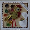 quilling kartka wielkanocna #wielkanoc #OsternQuillingKartka