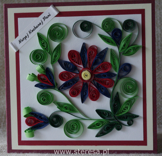 kartka dla nauczyciela quilling