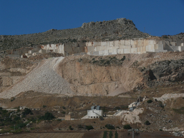Kamieniołomu marmuru #Sycylia