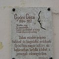 Tablica pamiątkowa ku czci węgierskiego poety Geza Gyoni #TwierdzaPrzemyśl #FortVIII #Łętownia