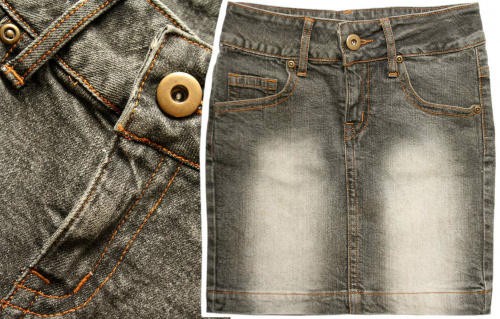 spódnica vintage
marka: DENIM_CO
kolor: grafitowy
materiał: jeans
skład: 98% bawełna, 2% elastan
rozmiar: 140 cm
wiek: 9-10 lat
dł. całkowita: 38 cm
obw. pasa: (max.) 2* 32 cm
obw. bioder: 2* 39 cm
obw. na dole: 2* 38
Stan:
bdb